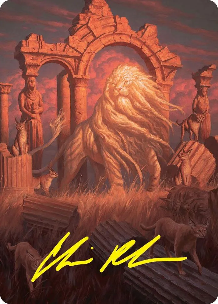 Arahbo, the First Fang Art Card (26/54 · Gold-Stamped Signature)