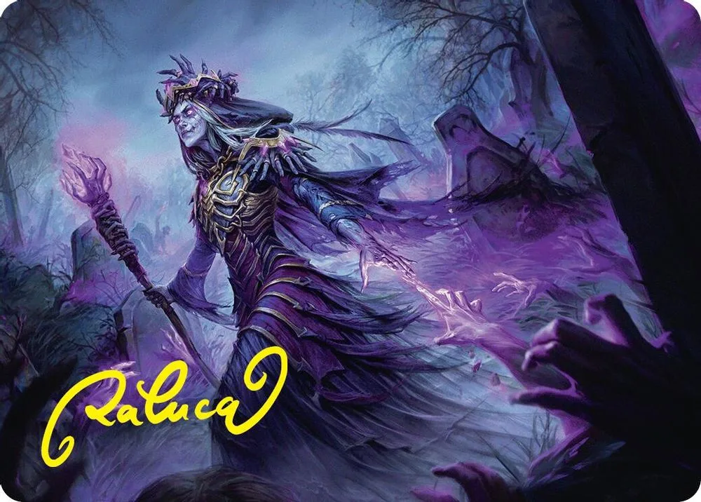Zul Ashur, Lich Lord Art Card (10/54 · Gold-Stamped Signature)