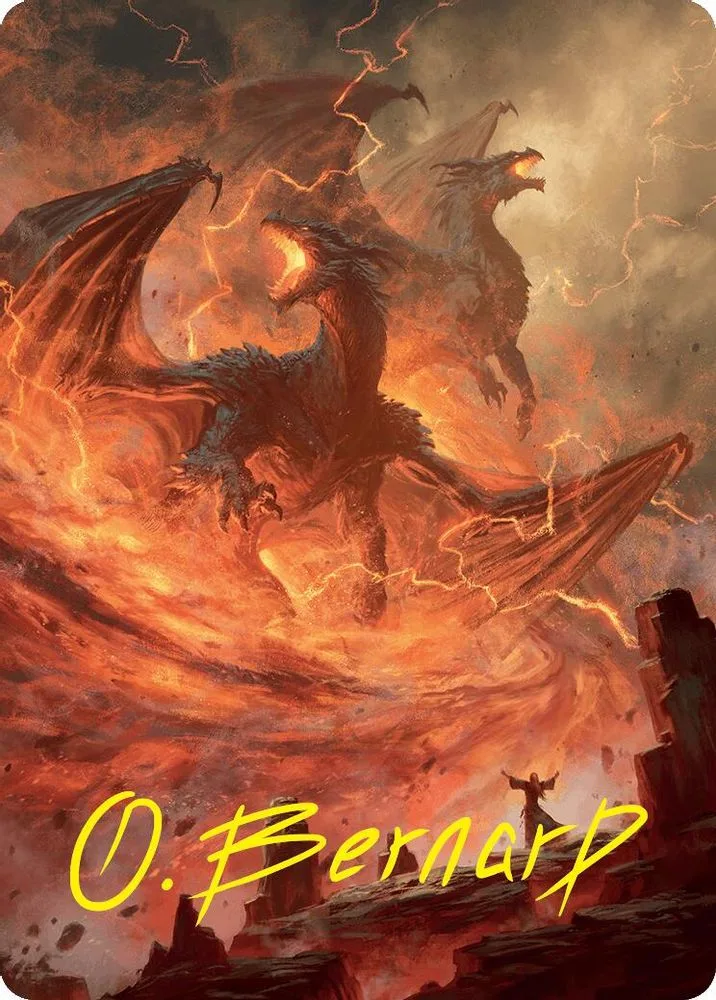 Rite of the Dragoncaller Art Card (38/54 · Gold-Stamped Signature)