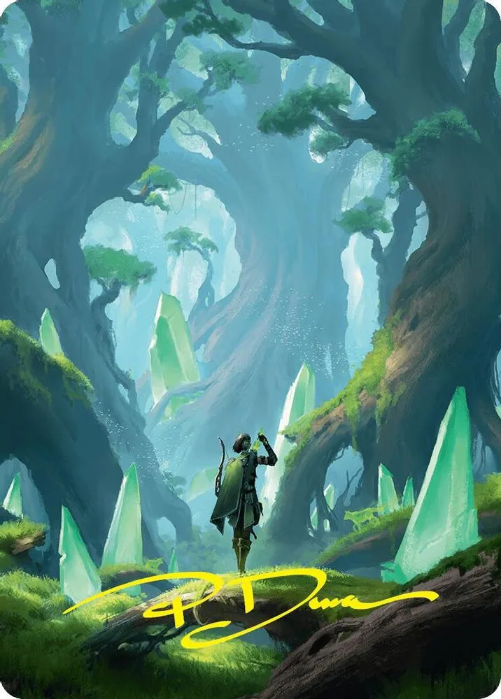 Forest Art Card (25/54 · Gold-Stamped Signature)