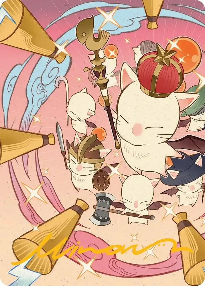 Summon: Good King Mog XII Art Card (Gold-Stamped Signature)