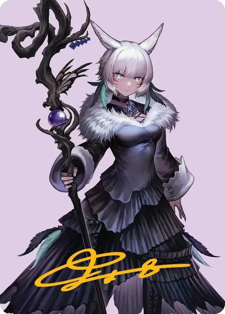 Y'shtola, Night's Blessed Art Card (Gold-Stamped Signature)