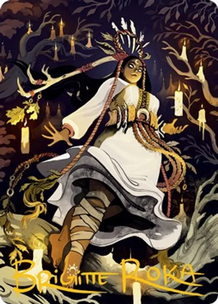 Candlegrove Witch Art Card (76/81 · Gold-Stamped Signature)
