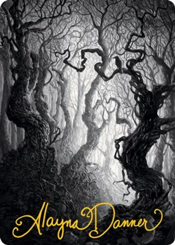 Forest Art Card (80/81 · Gold-Stamped Signature)