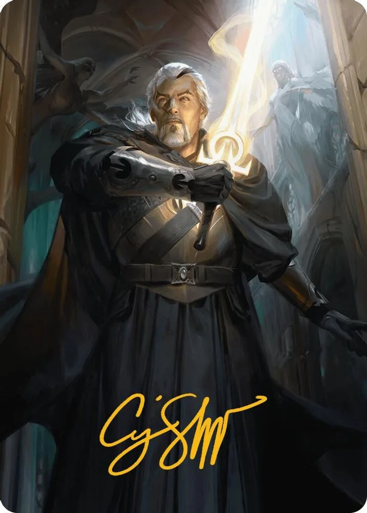 Odric, Lunarch Marshal Art Card (Gold-Stamped Signature)