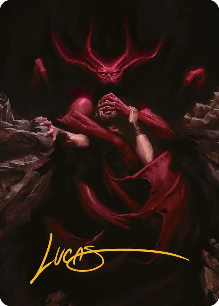Infernal Grasp Art Card (Gold-Stamped Signature)