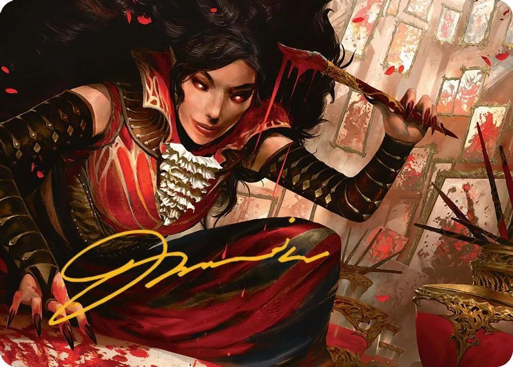 Blood Artist Art Card (Gold-Stamped Signature)