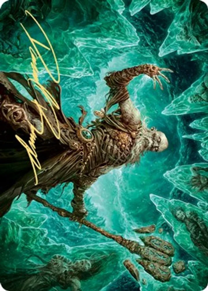 Draugr Necromancer Art Card (Gold-Stamped Signature)