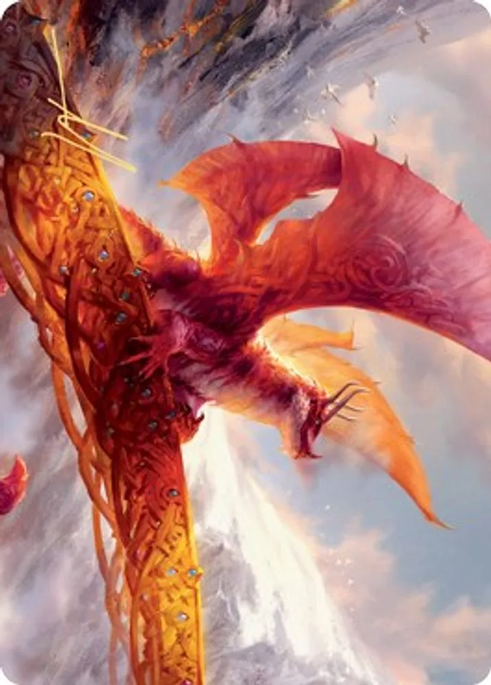 Goldspan Dragon Art Card (Gold-Stamped Signature)