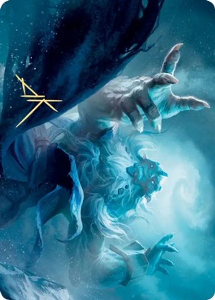 Cyclone Summoner Art Card (Gold-Stamped Signature)
