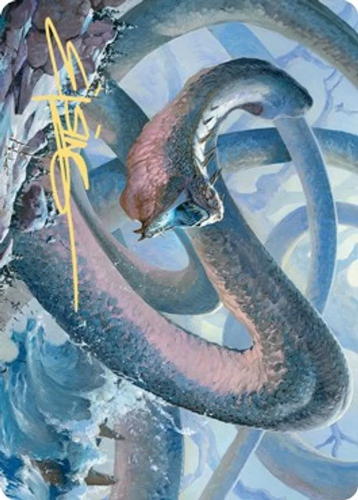 Koma, Cosmos Serpent Art Card (60/81 · Gold-Stamped Signature)