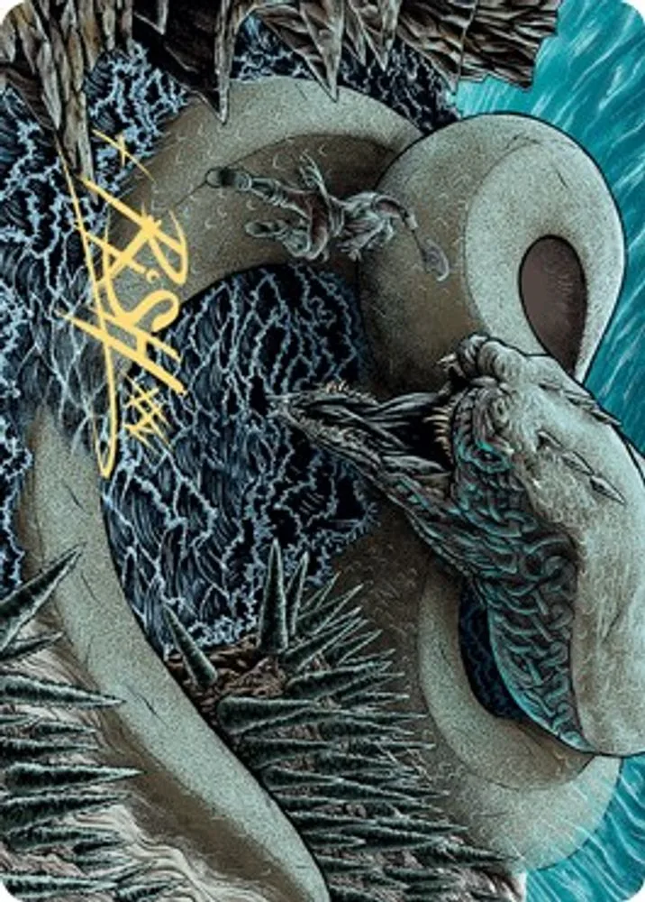 Koma, Cosmos Serpent Art Card (80/81 · Gold-Stamped Signature)