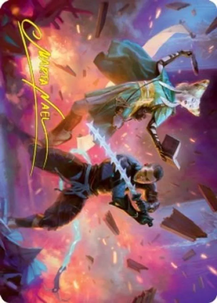 Explosive Entry Art Card (Gold-Stamped Signature)