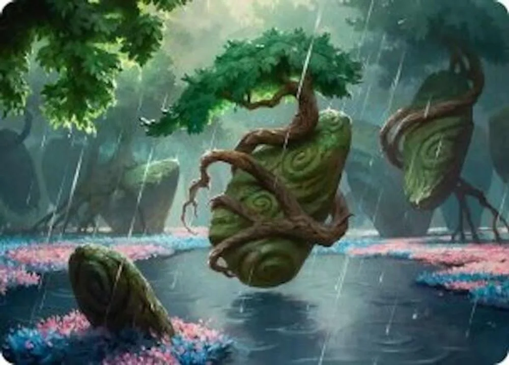 Rain-Slicked Copse Art Card