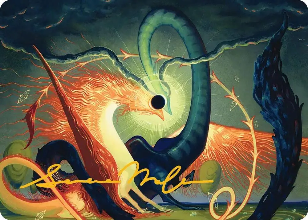 Celestial Reunion Art Card (42/54 · Gold-Stamped Signature)