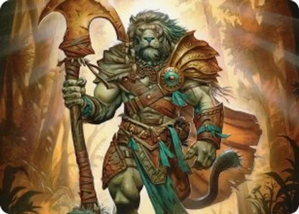 Ajani, Outland Chaperone Art Card