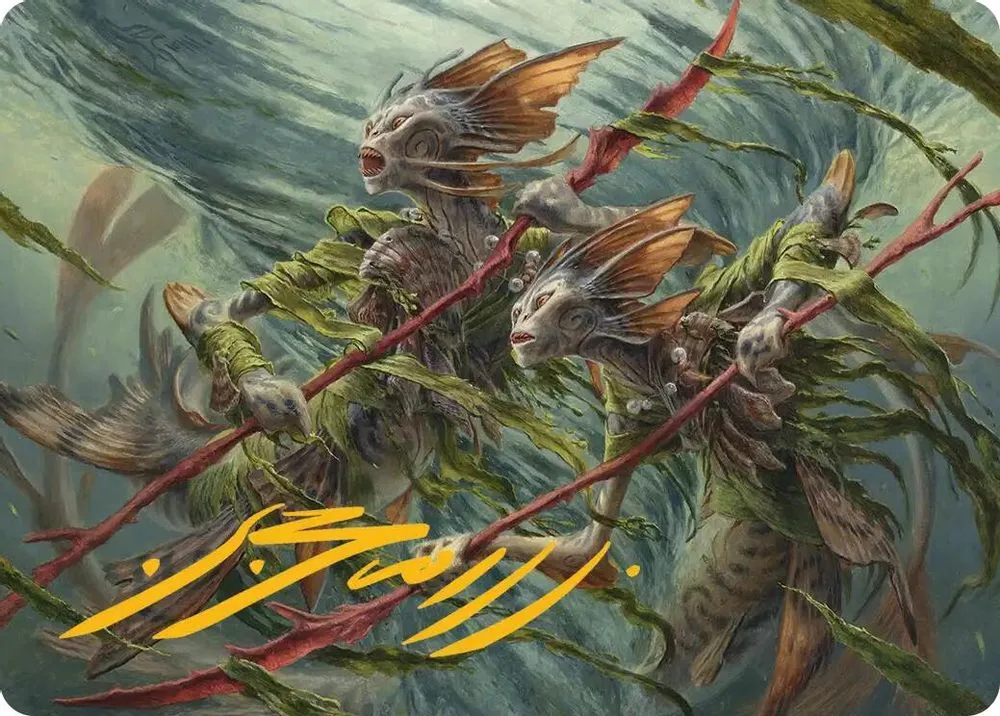 Champions of the Shoal Art Card (Gold-Stamped Signature)