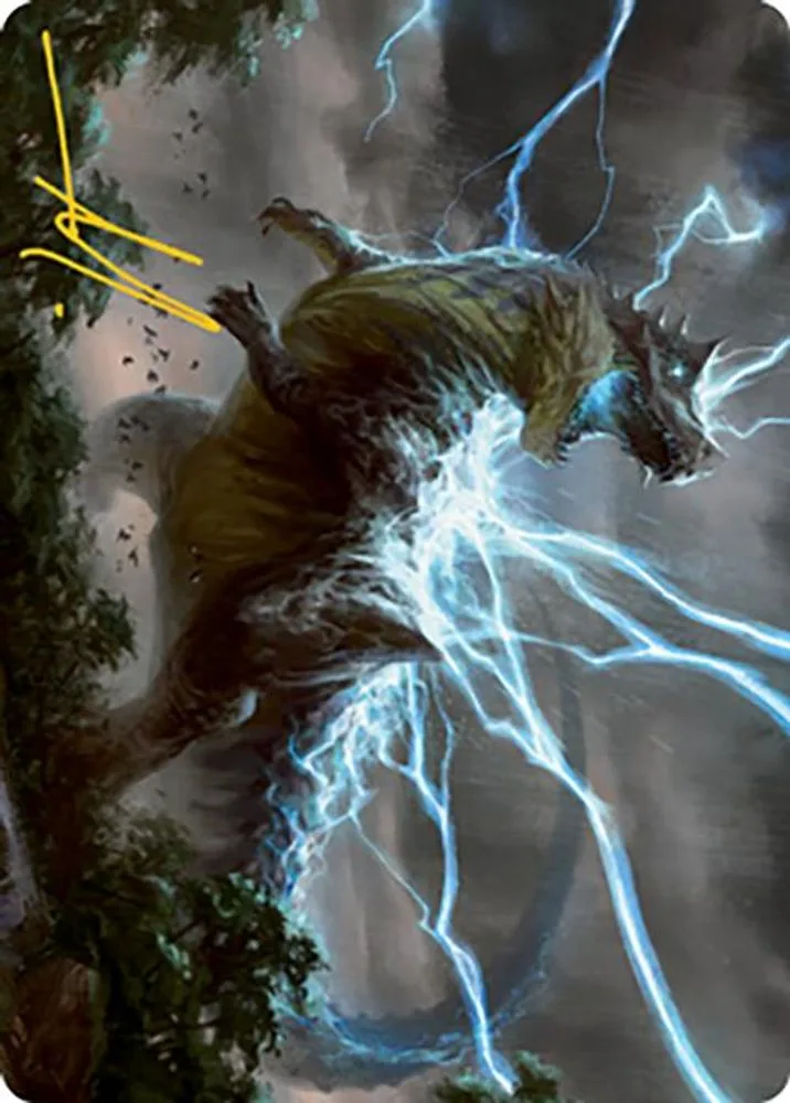 Thrasta, Tempest's Roar Art Card (41/81 · Gold-Stamped Signature)