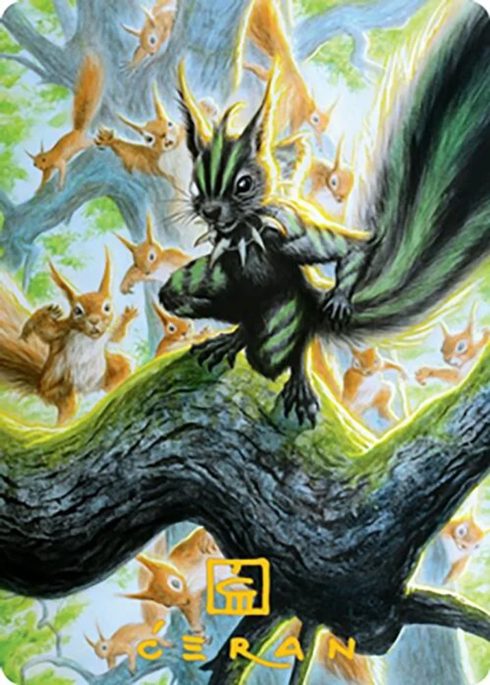 Chatterfang, Squirrel General Art Card (67/81 · Gold-Stamped Signature)