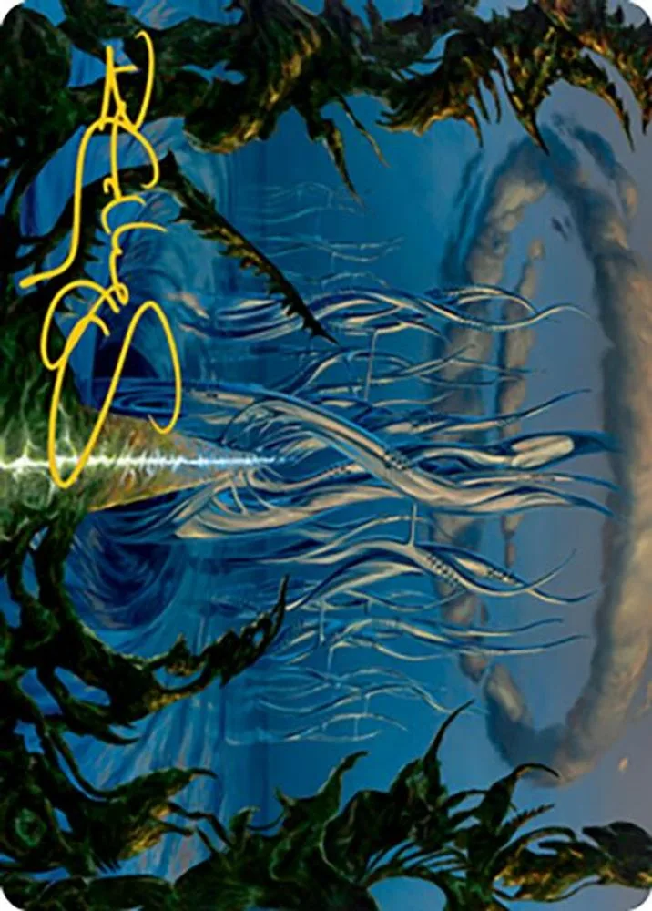 Tanglepool Bridge Art Card (Gold-Stamped Signature)