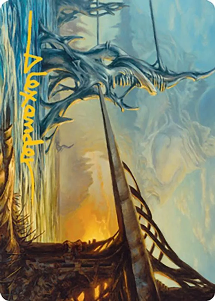 Razortide Bridge Art Card (Gold-Stamped Signature)