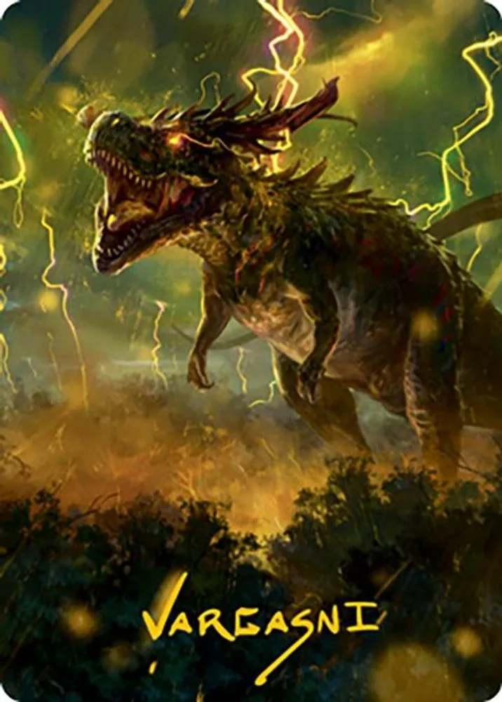Thrasta, Tempest's Roar Art Card (42/81 · Gold-Stamped Signature)