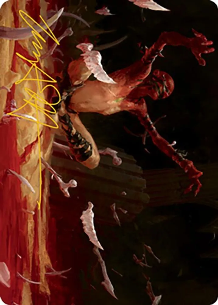 Bone Shards Art Card (Gold-Stamped Signature)