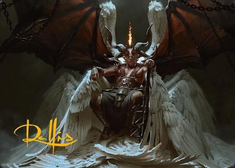 Shilgengar, Sire of Famine Art Card (Gold-Stamped Signature)
