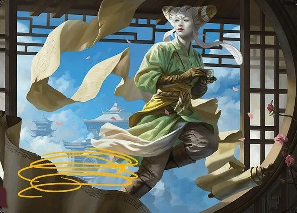 Tamiyo, Inquisitive Student Art Card (Gold-Stamped Signature)