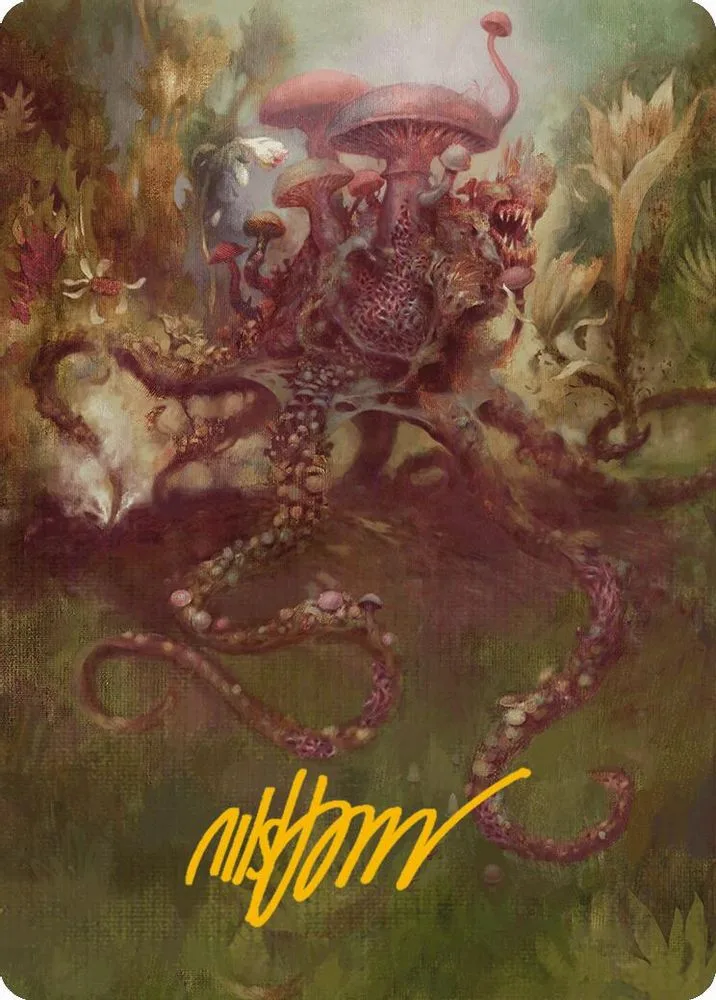 Sowing Mycospawn Art Card (Gold-Stamped Signature)
