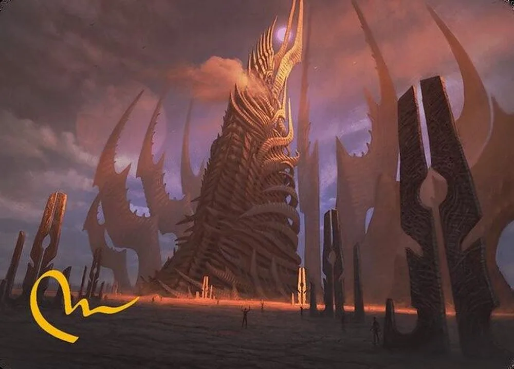 Phyrexian Tower Art Card (Gold-Stamped Signature)