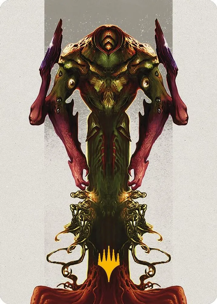 Kozilek, the Broken Reality Art Card (Gold-Stamped Planeswalker Symbol)