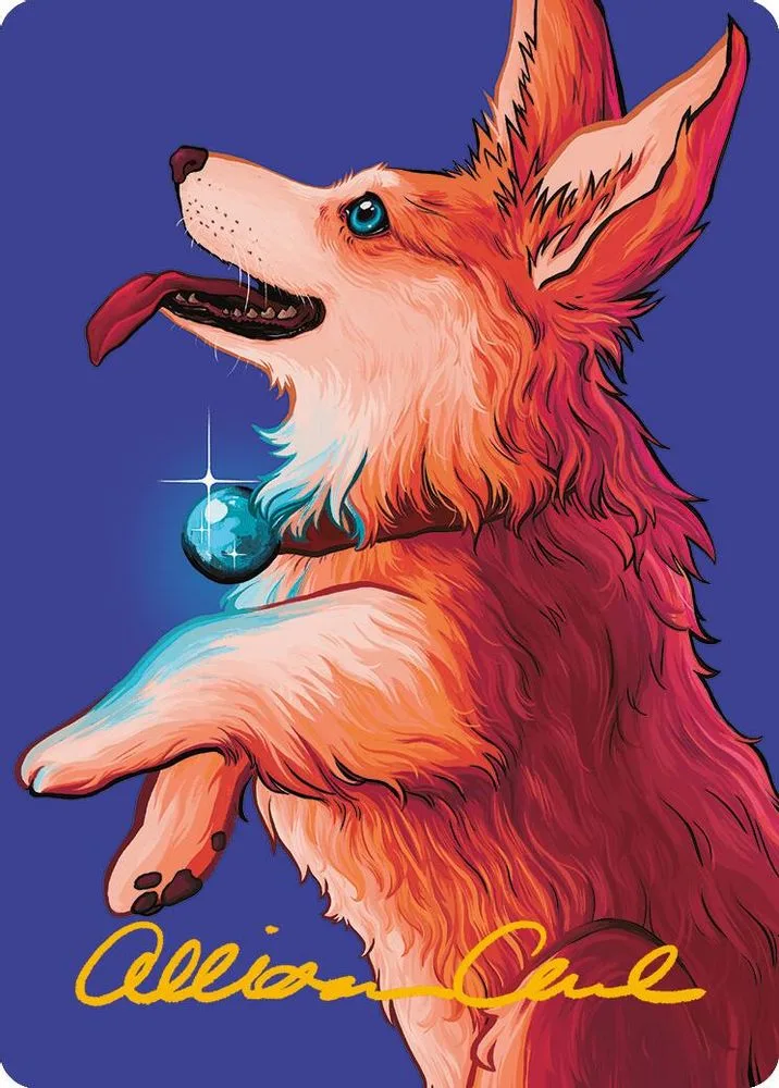 Phelia, Exuberant Shepherd Art Card (Gold-Stamped Signature)