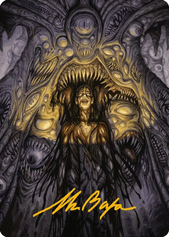 Chthonian Nightmare Art Card (Gold-Stamped Signature)