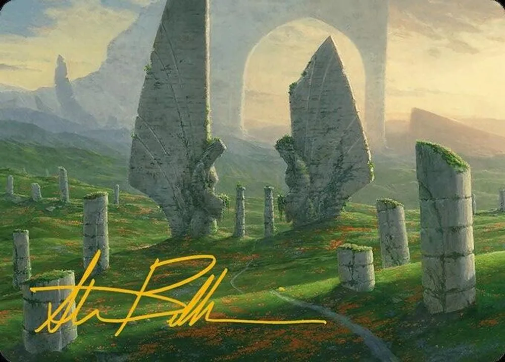 Monumental Henge Art Card (Gold-Stamped Signature)