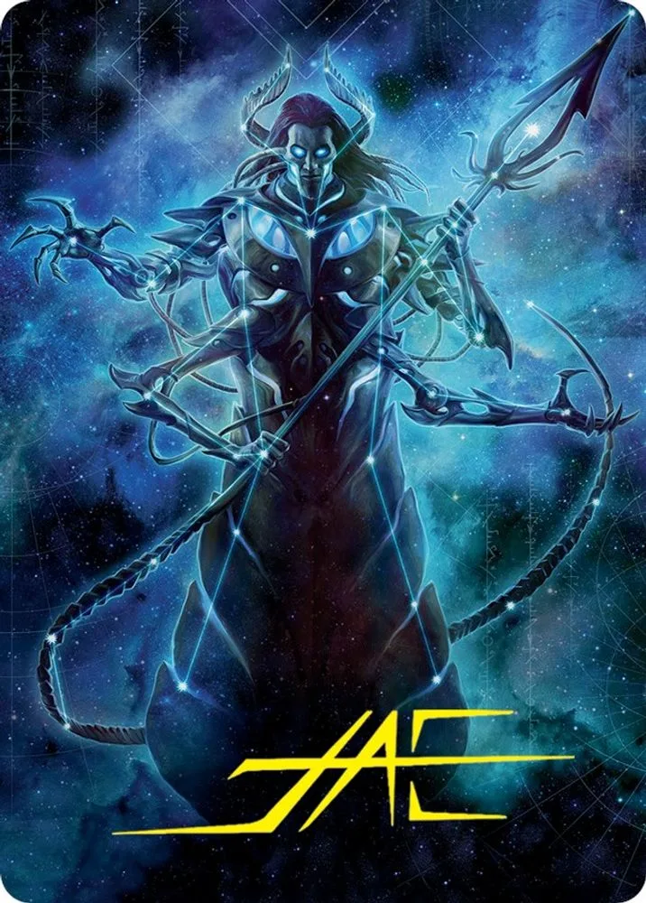 Heliod, the Warped Eclipse Art Card (Gold-Stamped Signature)