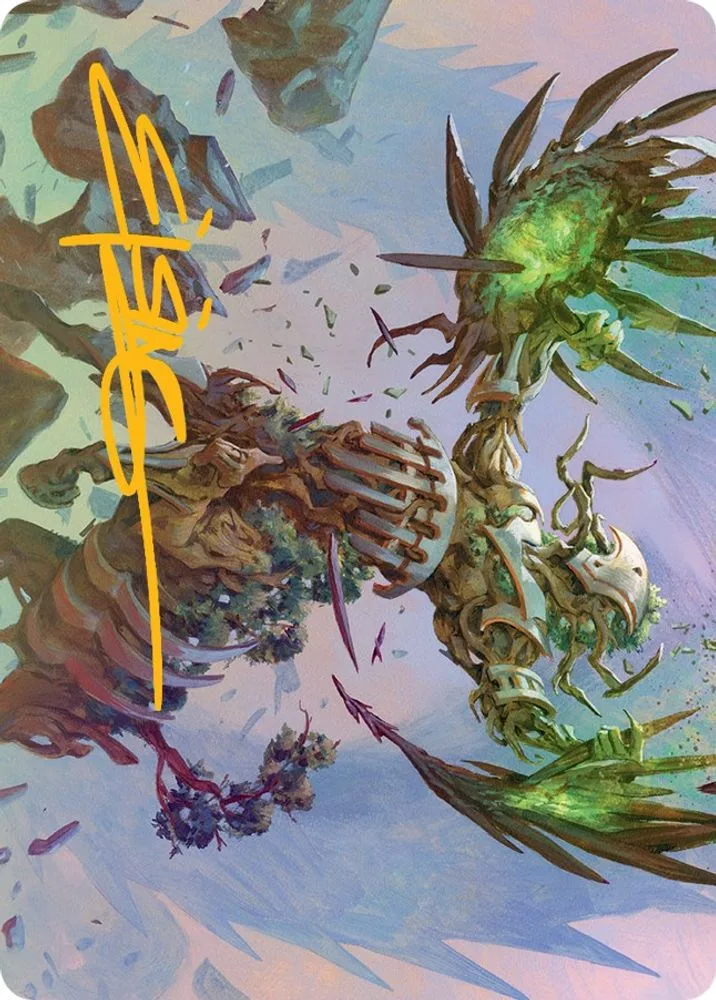Botanical Brawler Art Card (Gold-Stamped Signature)