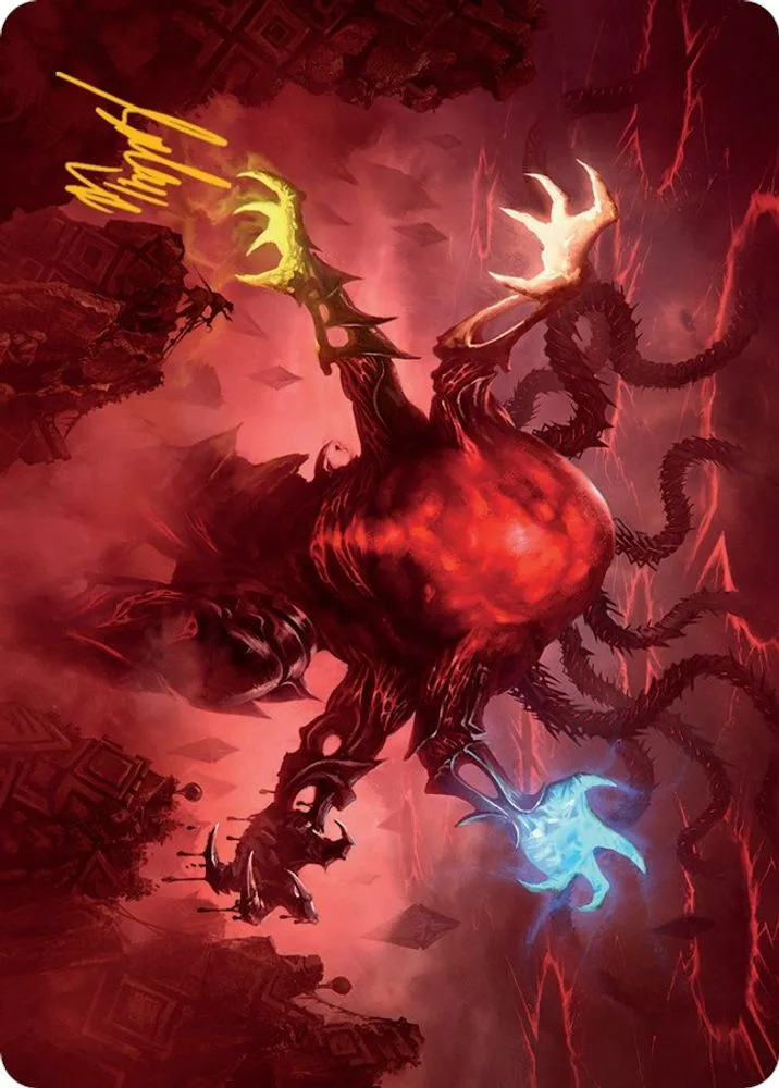 Omnath, Locus of All Art Card (51/81 · Gold-Stamped Signature)