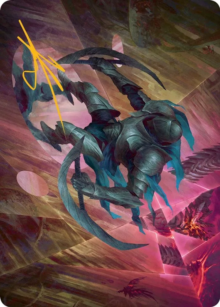 Xerex Strobe-Knight Art Card (Gold-Stamped Signature)