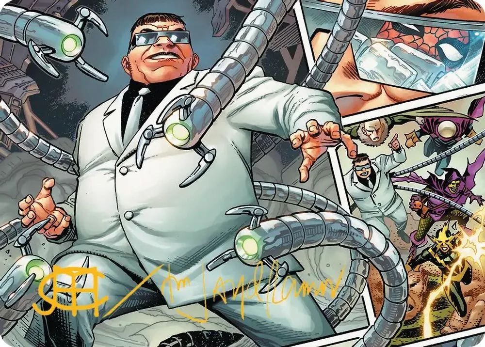 Doctor Octopus, Master Planner Art Card (48/54 · Gold-Stamped Signature)