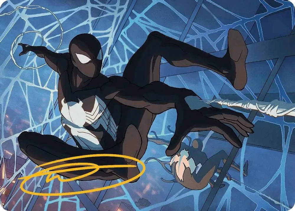Symbiote Spider-Man Art Card (Gold-Stamped Signature)