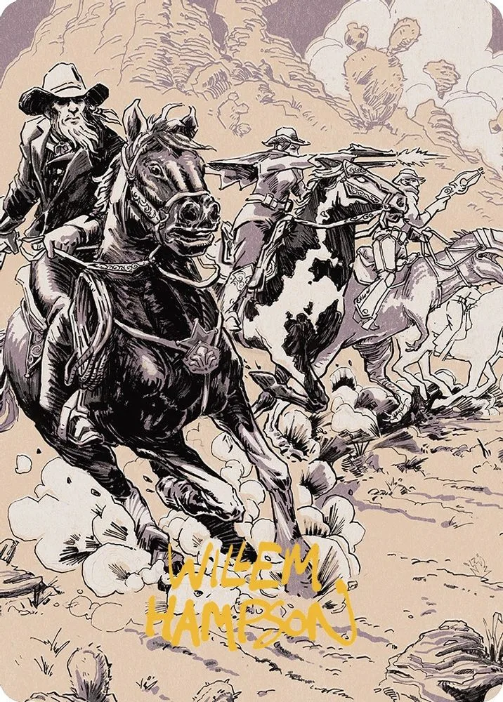 Overwhelming Forces Art Card (Gold-Stamped Signature)