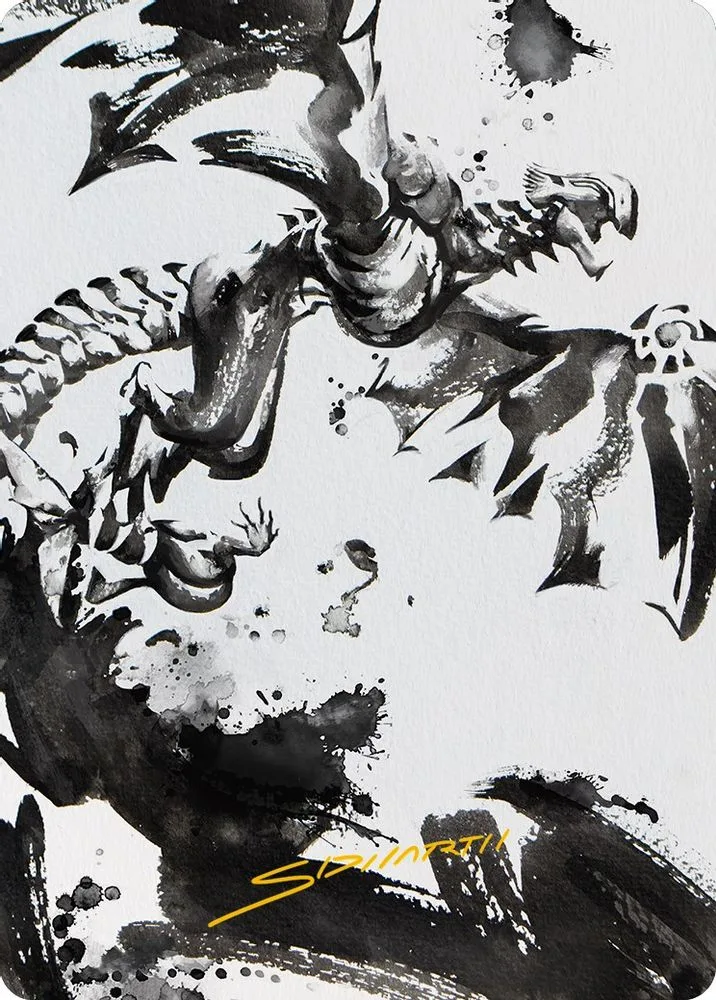 Quicksilver Fisher Art Card (Gold-Stamped Signature)