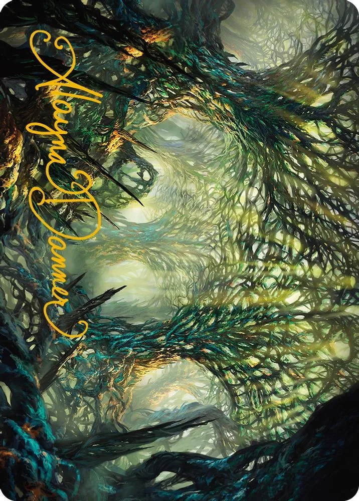 The Hunter Maze Art Card (Gold-Stamped Signature)
