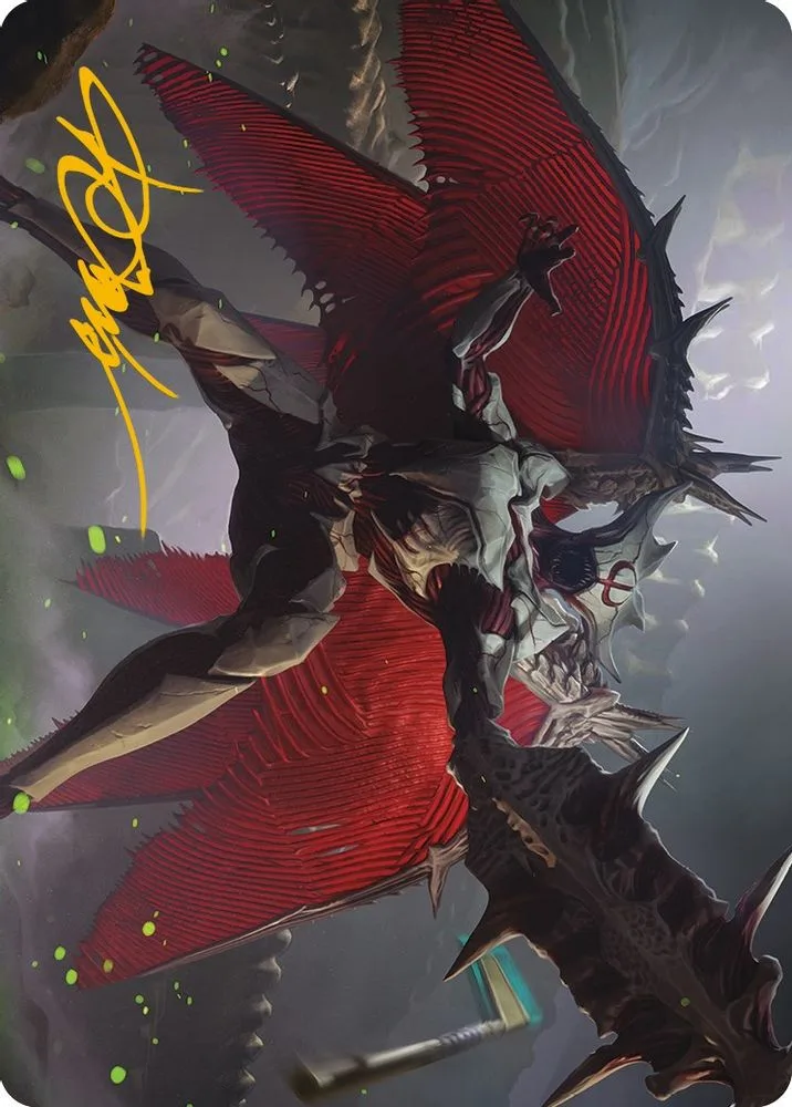 Phyrexian Vindicator Art Card (7/81 · Gold-Stamped Signature)