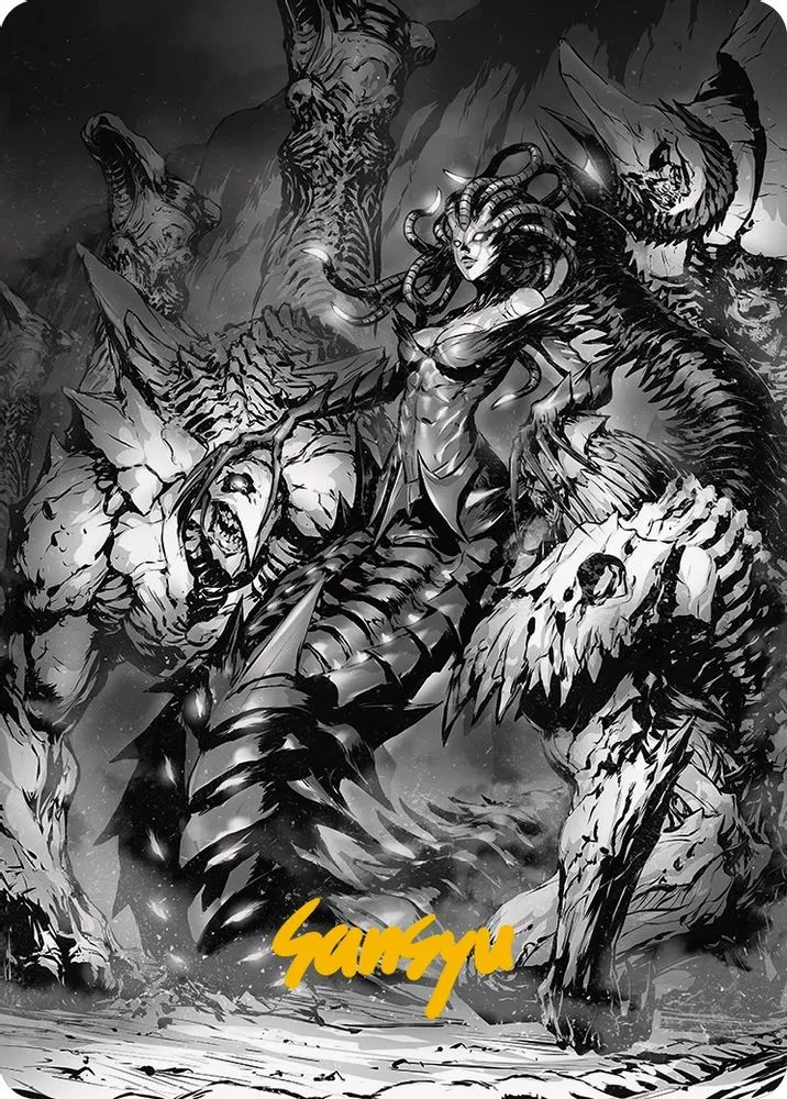 Vraska, Betrayal's Sting Art Card (Gold-Stamped Signature)