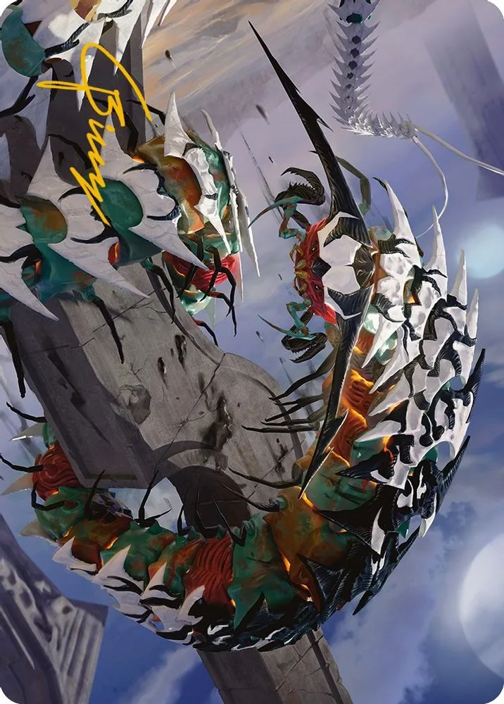 Atraxa's Skitterfang Art Card (Gold-Stamped Signature)