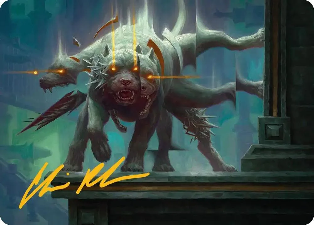 Flickering Hound Art Card (2/54 · Gold-Stamped Signature)