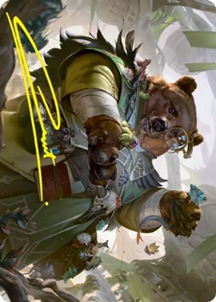 Professor of Zoomancy Art Card (Gold-Stamped Signature)