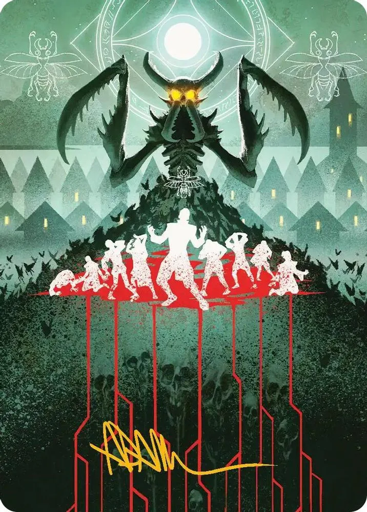 Feed the Swarm Art Card (Gold-Stamped Signature)